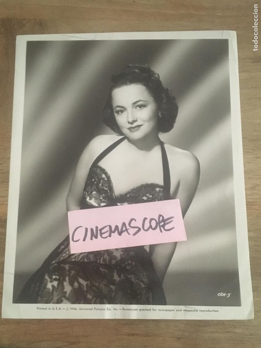 Cine: olivia de havilland foto original antigua
