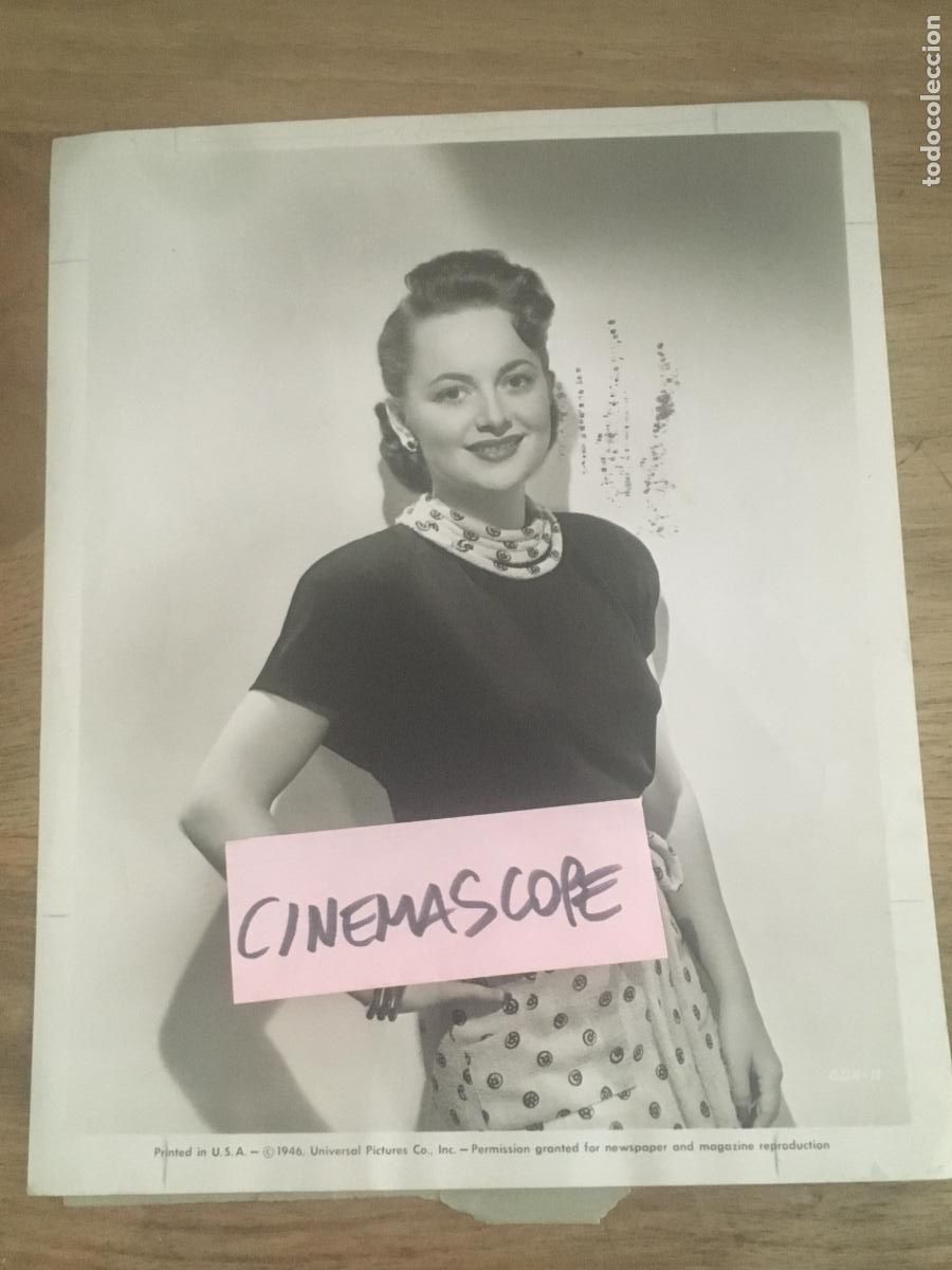 Cine: olivia de havilland foto original antigua