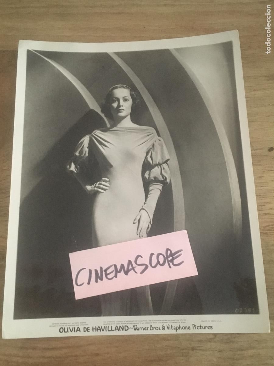Cine: olivia de havilland foto original antigua