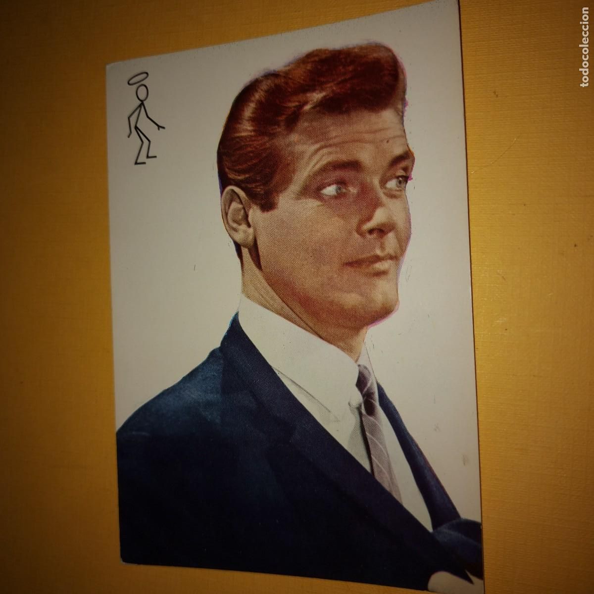 Cine: TARJETA POSTAL CINE *ROGER MOORE - EL SANTO*