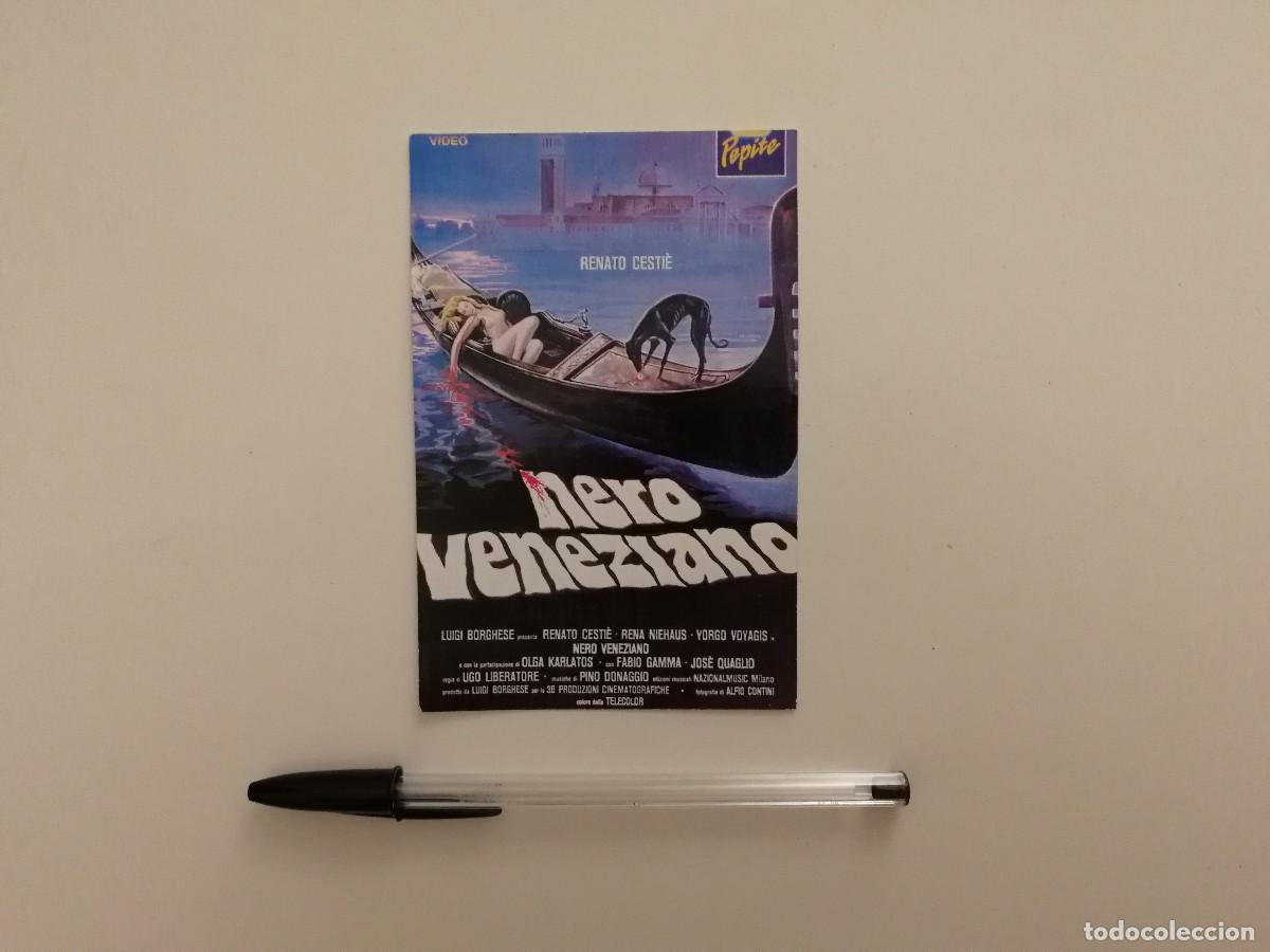 Cine: IMPRESO PAPEL -9*13- Nero veneziano - GIALLO TERROR - Psicosis en Venecia