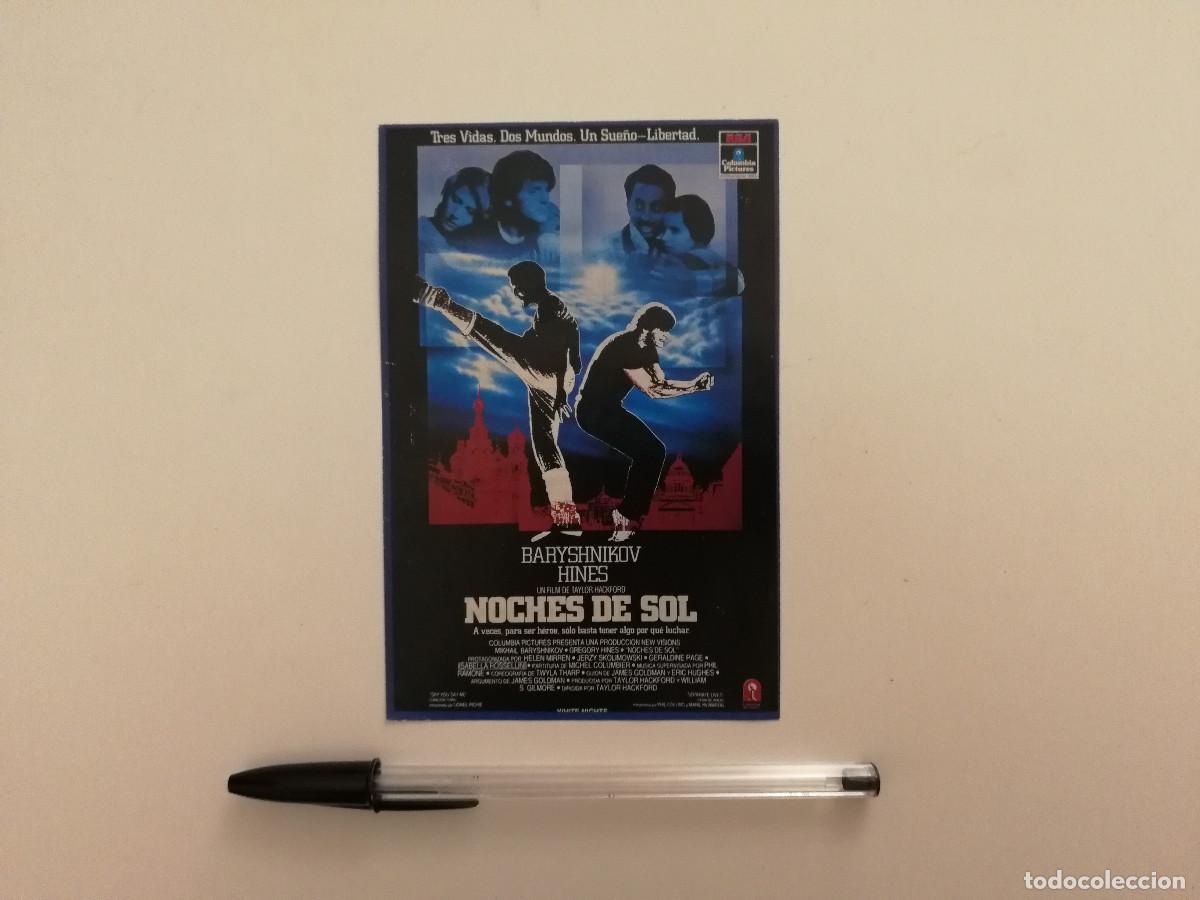 Cine: TARJETA ACARTONADA -9*13- Noches de sol - THRILLER - Mikhail Baryshnikov