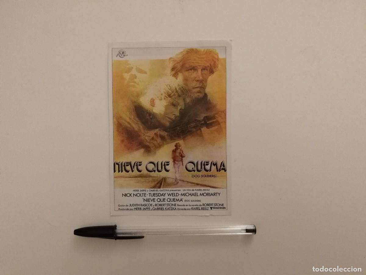Cine: FICHA COLECCIONABLE -10*15- NIEVE QUE QUEMA - NICK NOLTE