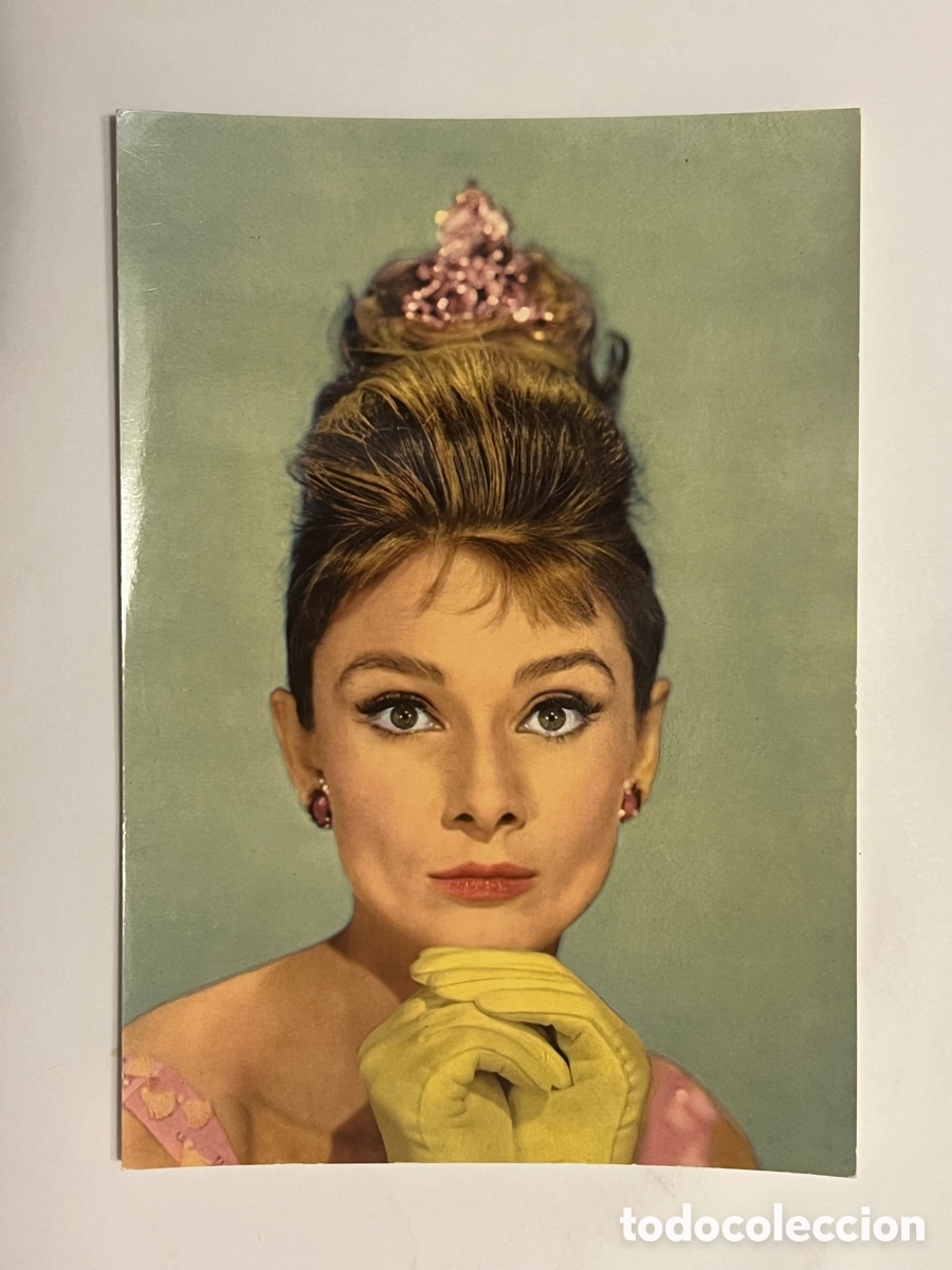 Cine: AUDREY HEPBURN. Actriz de cine estadounidense. Postal Rotalcolor. Edici&oacute;n Italiana