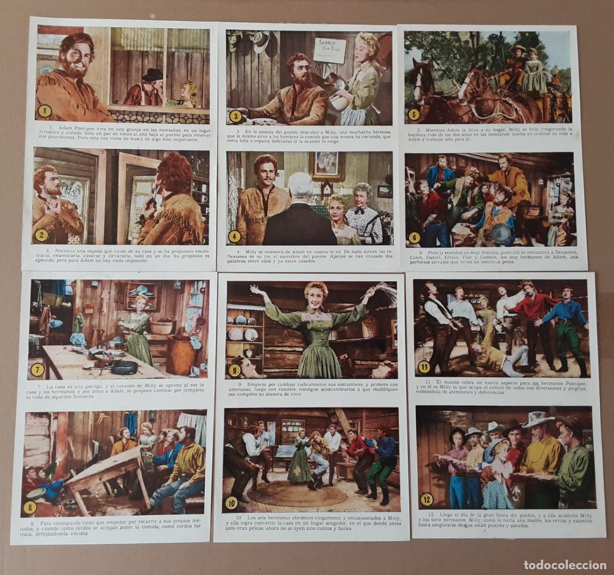 Cine: SIETE NOVIAS PARA SIETE HERMANOS, COLECCI&Oacute;N COMPLETA DE 32 FOTOS DE ESCENAS DE LA PELICULA.