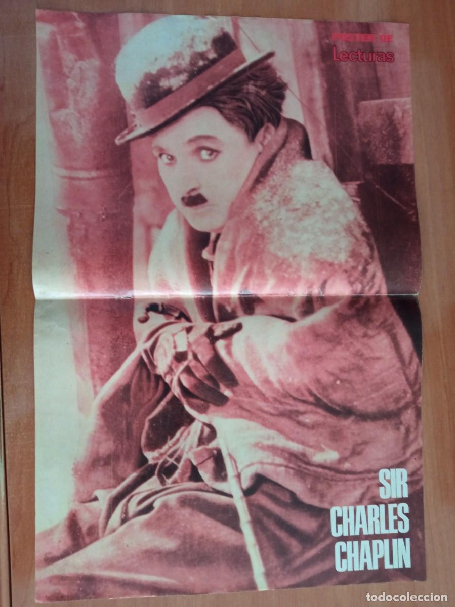 Cine: CHARLES CHAPLIN, POSTER SACADO DE LA REVISTA LECTURAS