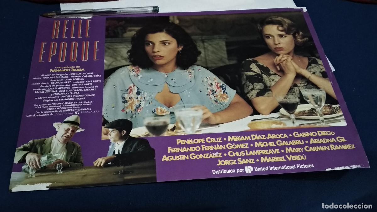 Cine: PEN&Eacute;LOPE CRUZ JORGE SANS Y MARIBEL VERD&Uacute; PEL&Iacute;CULA BELLE EPOQUE, PROSPECTO DE LA PEL&Iacute;CULA 1997