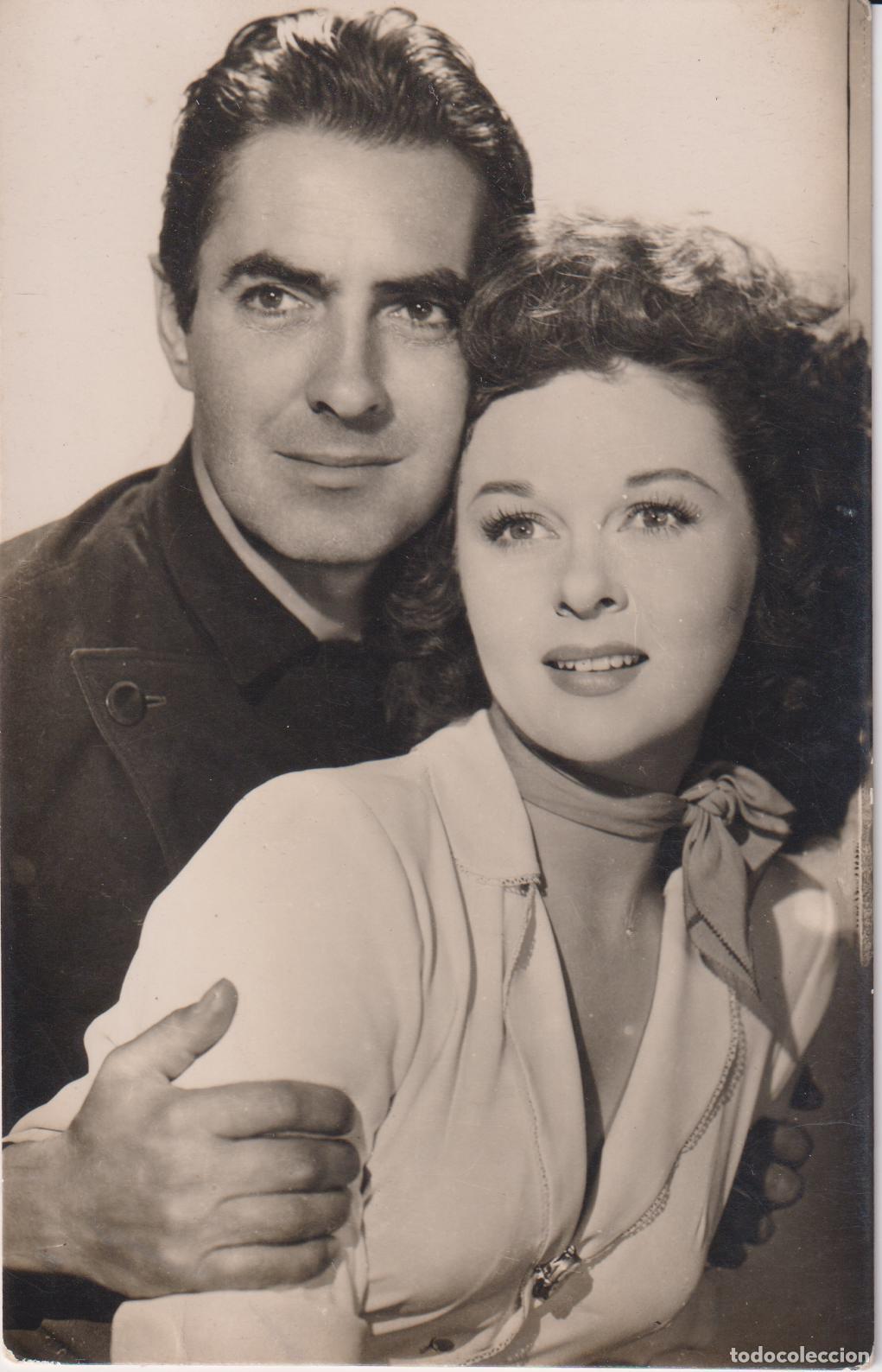 Cine: POSTAL ACTORES DE CINE: SUSAN HAYWART Y TYRONE POWER - ESTRELLA 2292 - ESCRITA