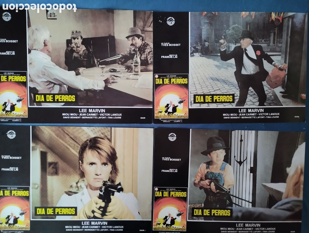 Cine: 4 FOTOCROMOS - DIA DE PERROS