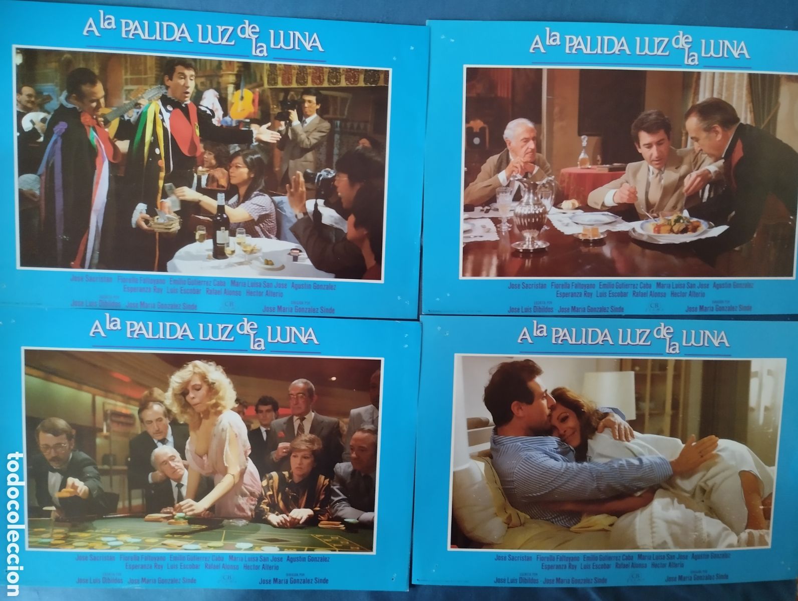 Kino: 8 FOTOCROMOS - A LA PALIDA LUZ DE LA LUNA