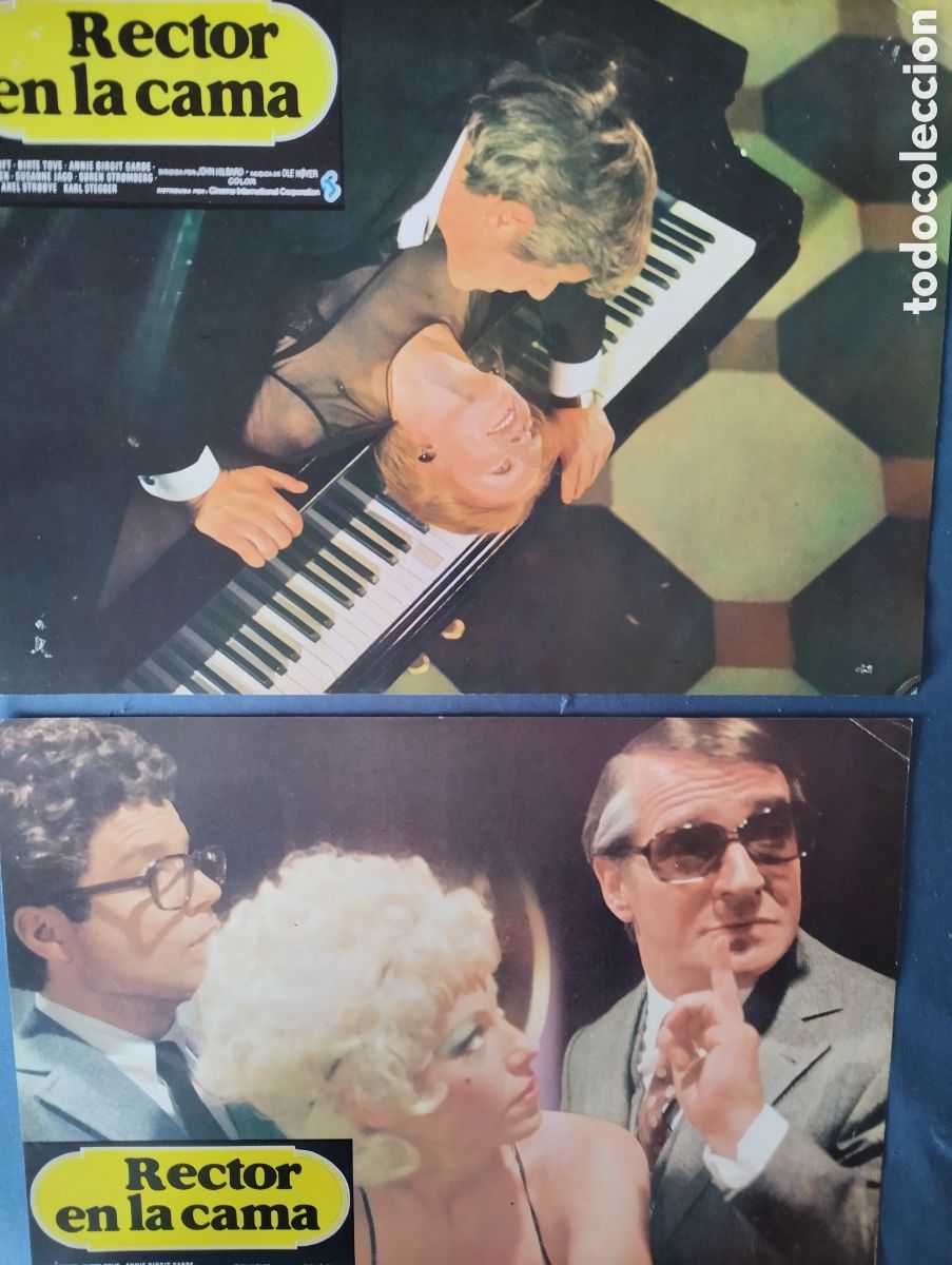Cine: 4 FOTOCROMOS - RECTOR EN LA CAMA