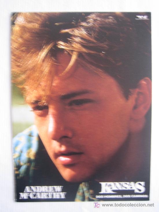 Cine: Andrew McCarthy - Kansas - postal folleto original estreno