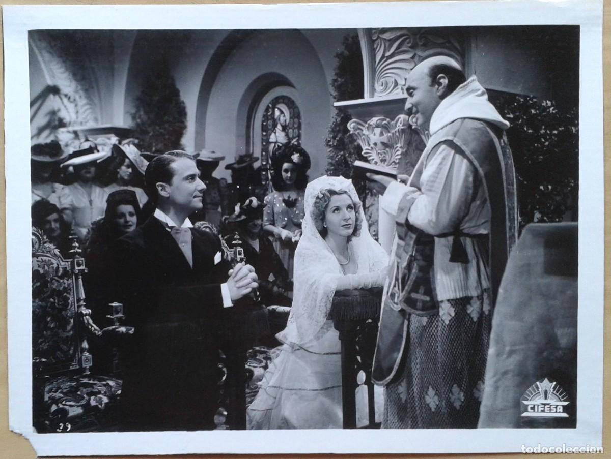 Cine: LA BODA DE QUINITA FLORES. FOTO CIFESA 18X24. LUCHY SOTO, RAFAEL DUR&Aacute;N