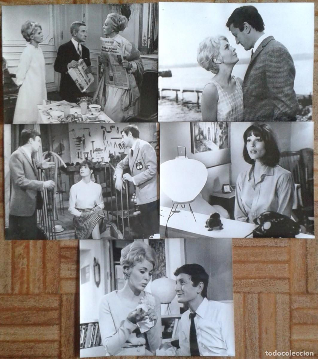 Cine: MIL MILLONES EN UN BILLAR. 5 FOTOS 18X24. JEAN SEBERG, CLAUDE RICH, ELSA MARTINELLI