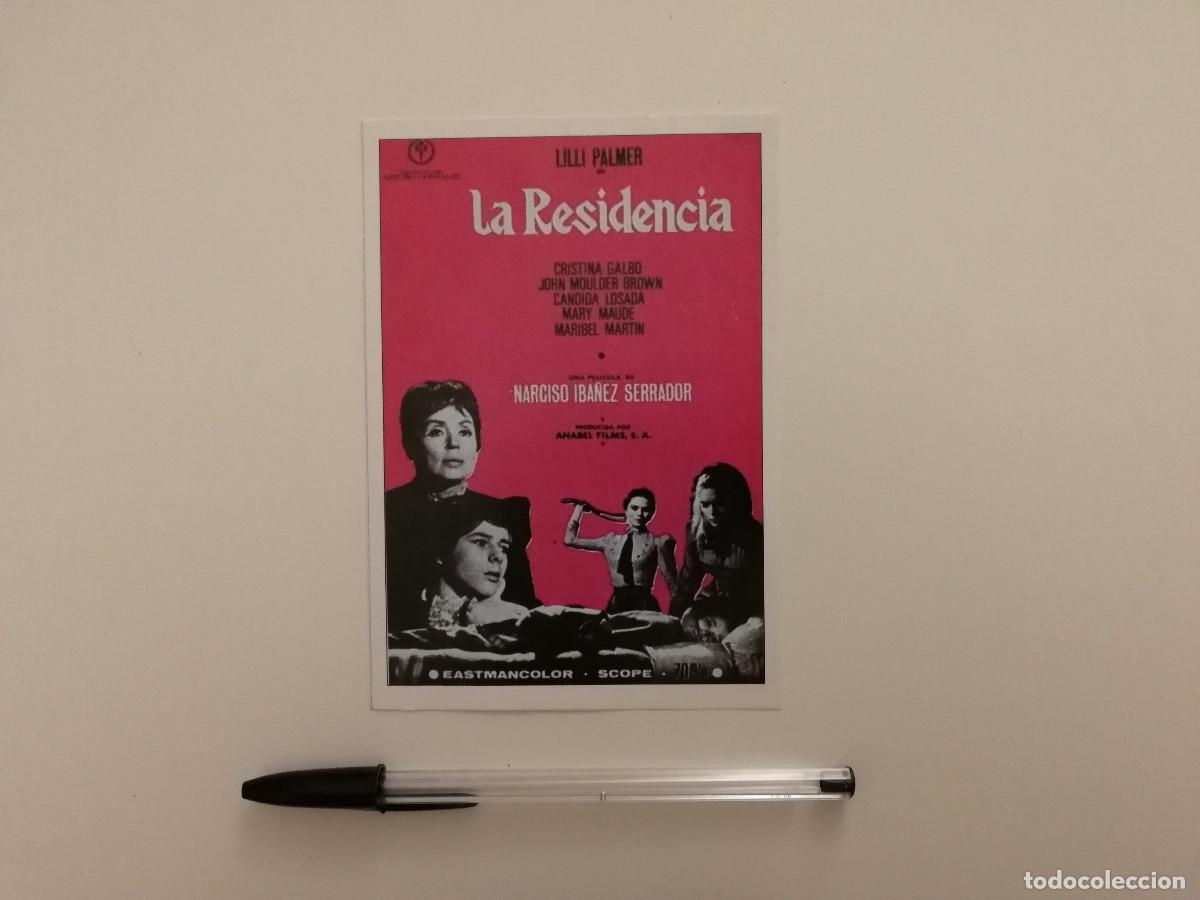 Cine: FICHA COLECCIONABLE -10*15- LA RESIDENCIA - TERROR - Chicho Ib&aacute;&ntilde;ez Serrador - LILLI PALMER