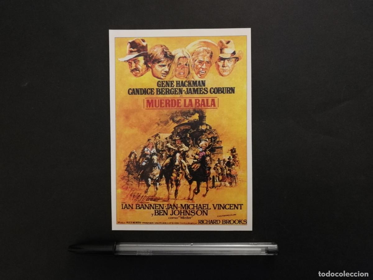 Cine: FICHA COLECCIONABLE -10*15- MUERDE LA BALA - JAMES COBURN - WESTERN - GENE HACKMAN