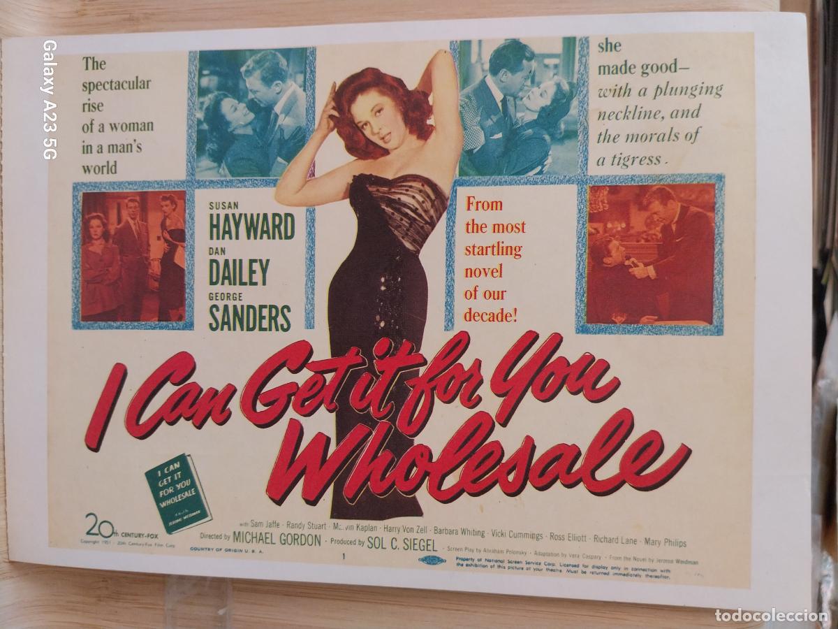 Kino: I CAN GET IT FOR YOU WHOLESALE TARJETON ED CAREER GIRLS A&Ntilde;O 1989 TARJETON 20.2X14CMS