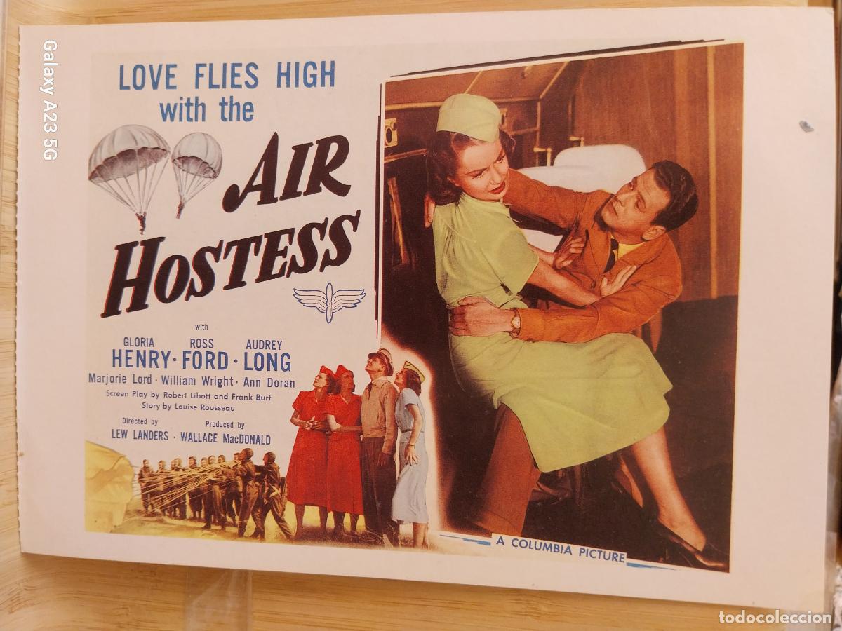 Cine: AIR HOSTESS TARJETON ED CAREER GIRLS A&Ntilde;O 1989 TARJETON 20.2X14CMS