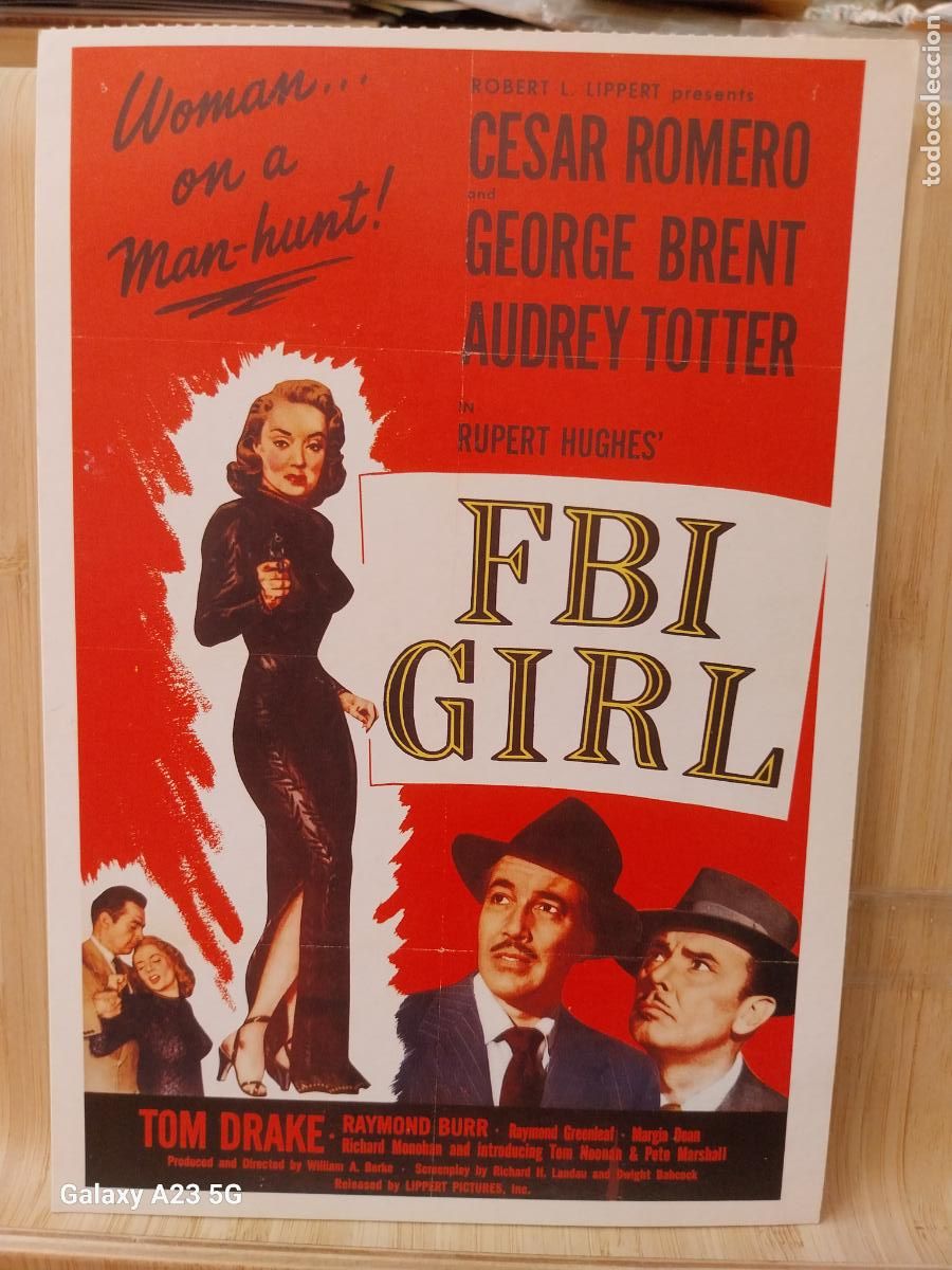 Kino: FBI GIRL TARJETON ED CAREER GIRLS A&Ntilde;O 1989 TARJETON 20.2X14CMS