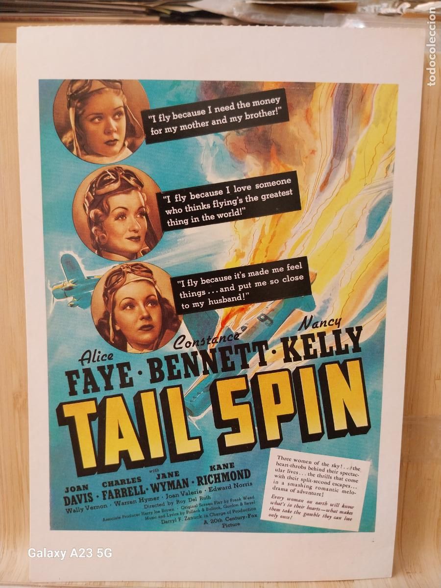 Kino: TAIL SPIN TARJETON ED CAREER GIRLS A&Ntilde;O 1989 TARJETON 20.2X14CMS