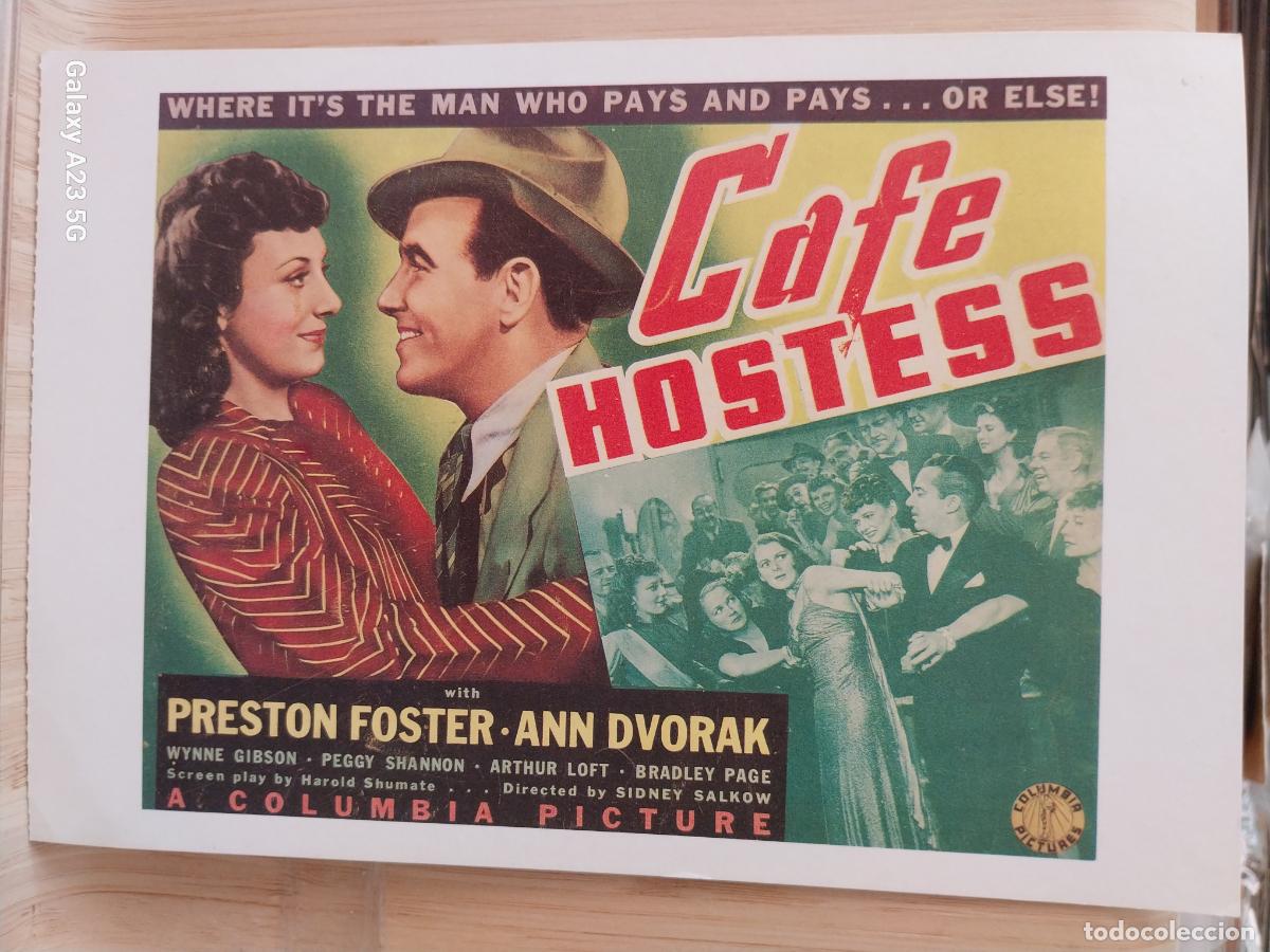 Kino: CAFE HOSTESS TARJETON ED CAREER GIRLS A&Ntilde;O 1989 TARJETON 20.2X14CMS