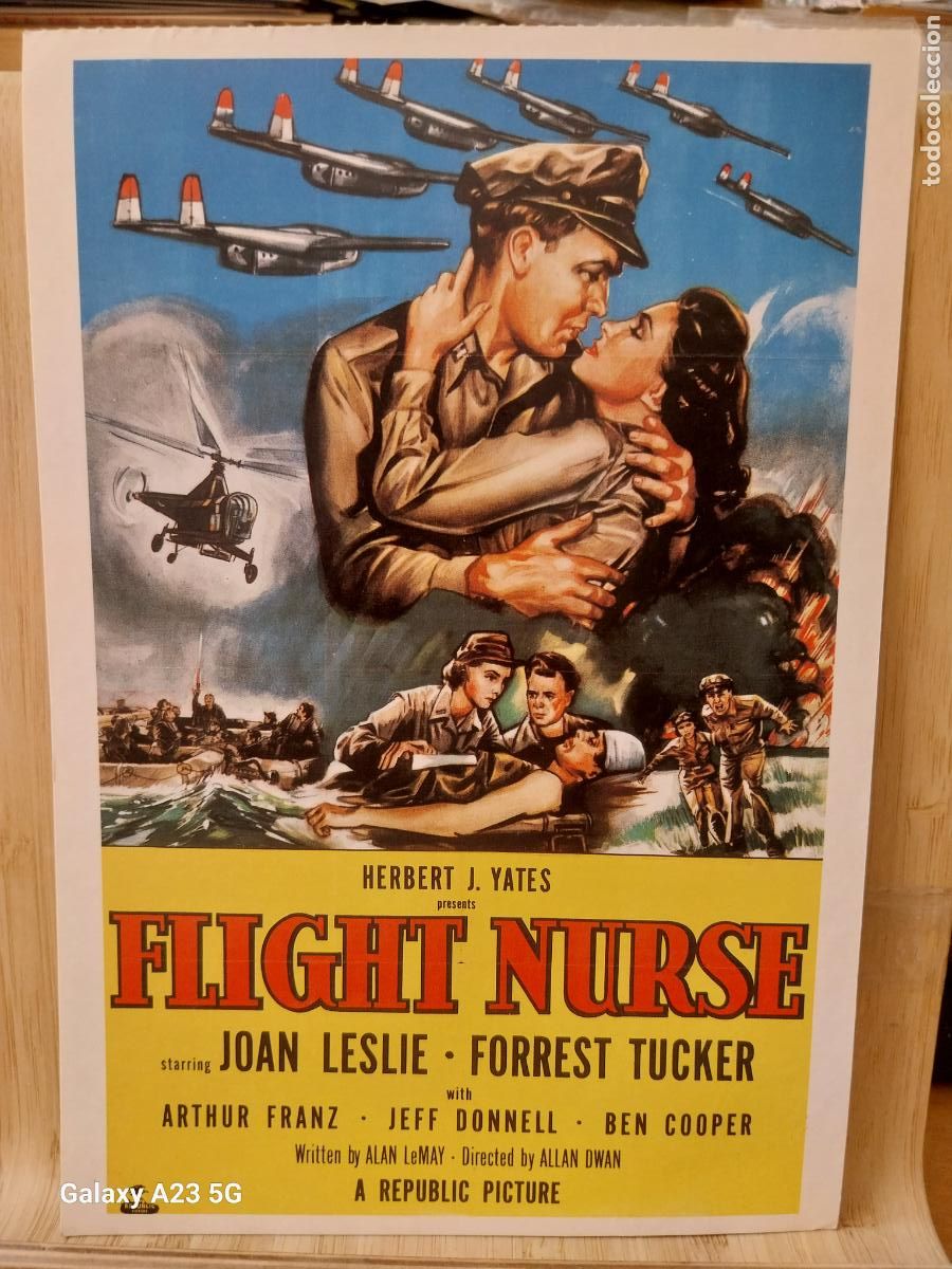Kino: FLIGHT NURSE TARJETON ED CAREER GIRLS A&Ntilde;O 1989 TARJETON 20.2X14CMS