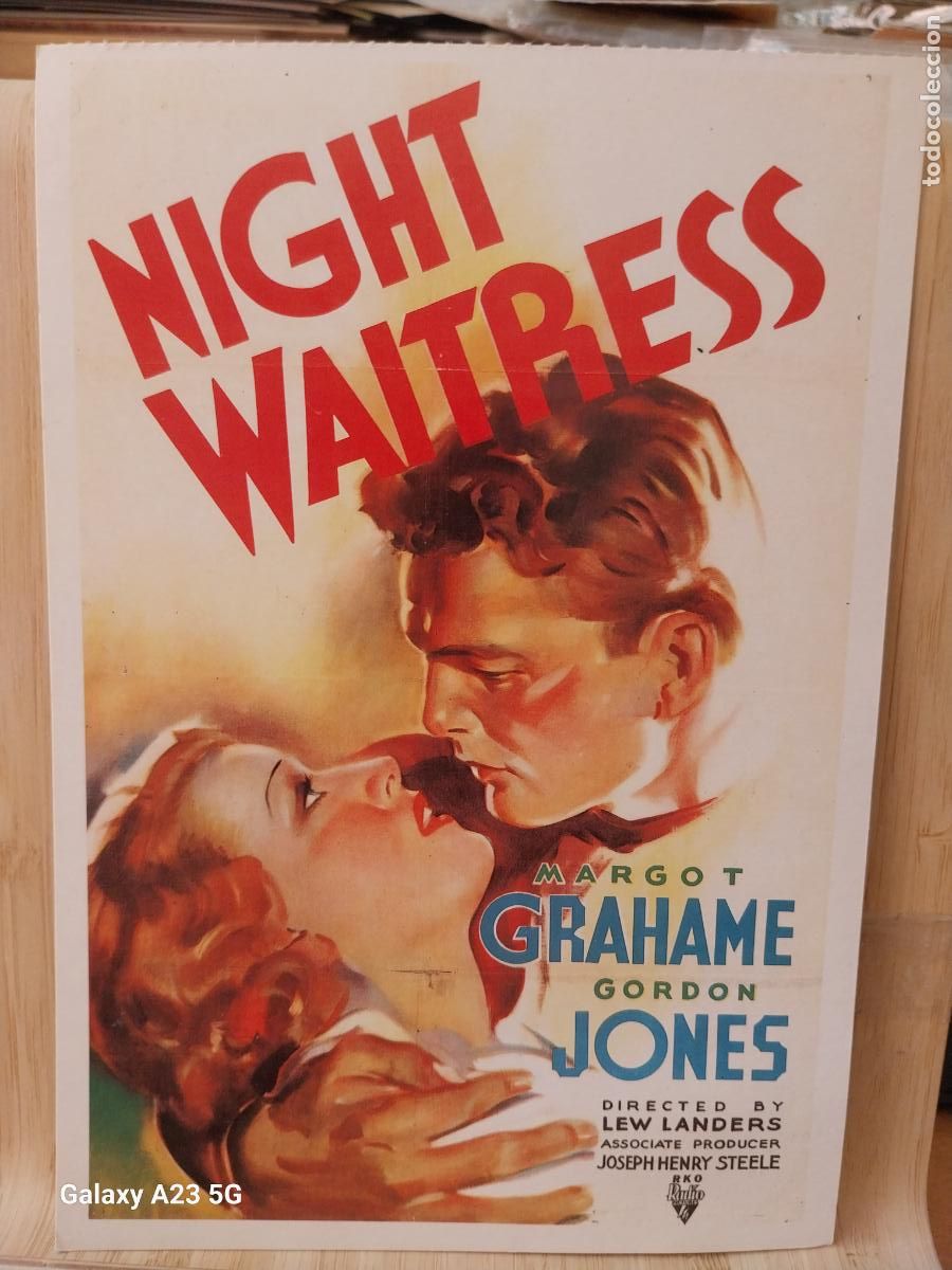Cine: NIGHT WAITRESS TARJETON ED CAREER GIRLS A&Ntilde;O 1989 TARJETON 20.2X14CMS
