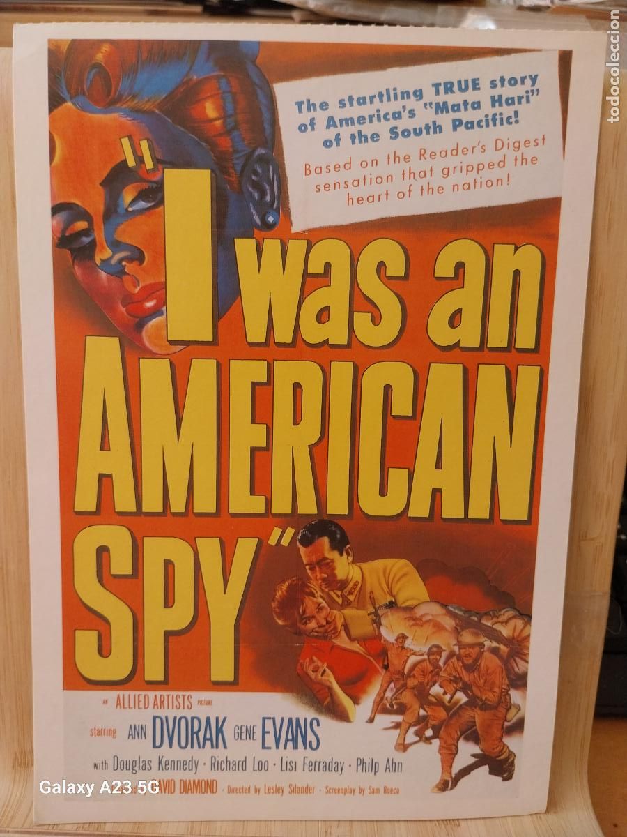 Cine: I WAS AN AMERICAN SPY TARJETON ED CAREER GIRLS A&Ntilde;O 1989 TARJETON 20.2X14CMS