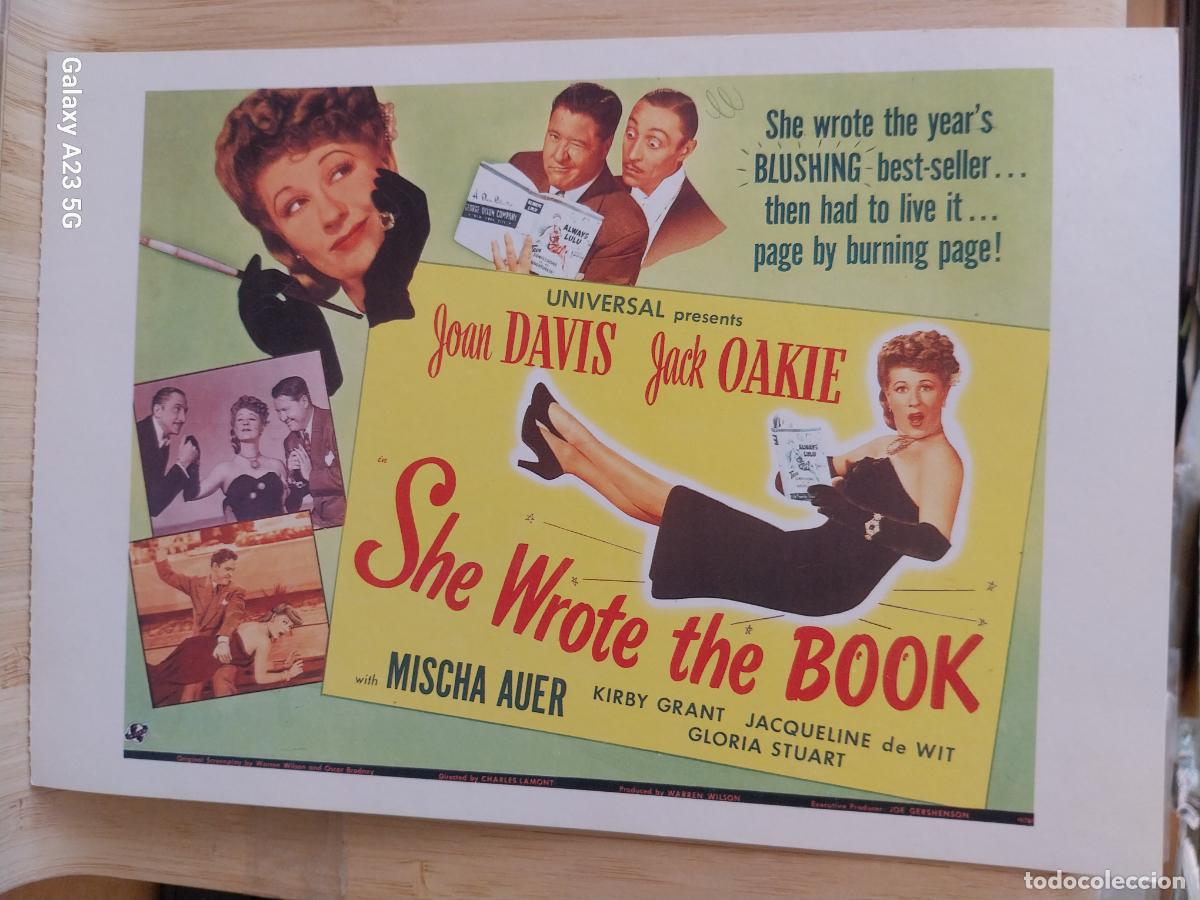 Cine: SHE WROTE THE BOOK TARJETON ED CAREER GIRLS A&Ntilde;O 1989 TARJETON 20.2X14CMS