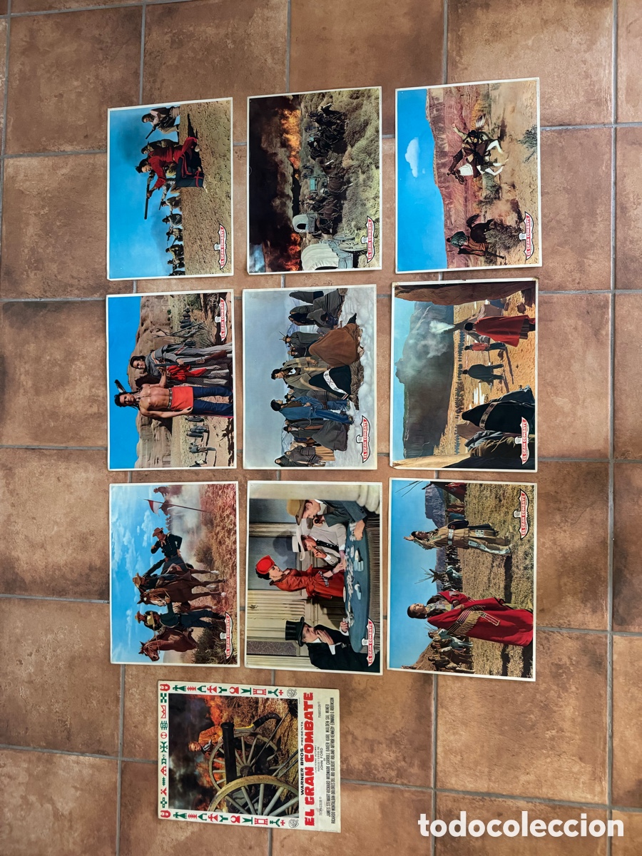 Cine: EL GRAN COMBATE JOHN FORD RICHARD WIDMARK INDIOS SET 10 FOTOCROMOS ESTRENO