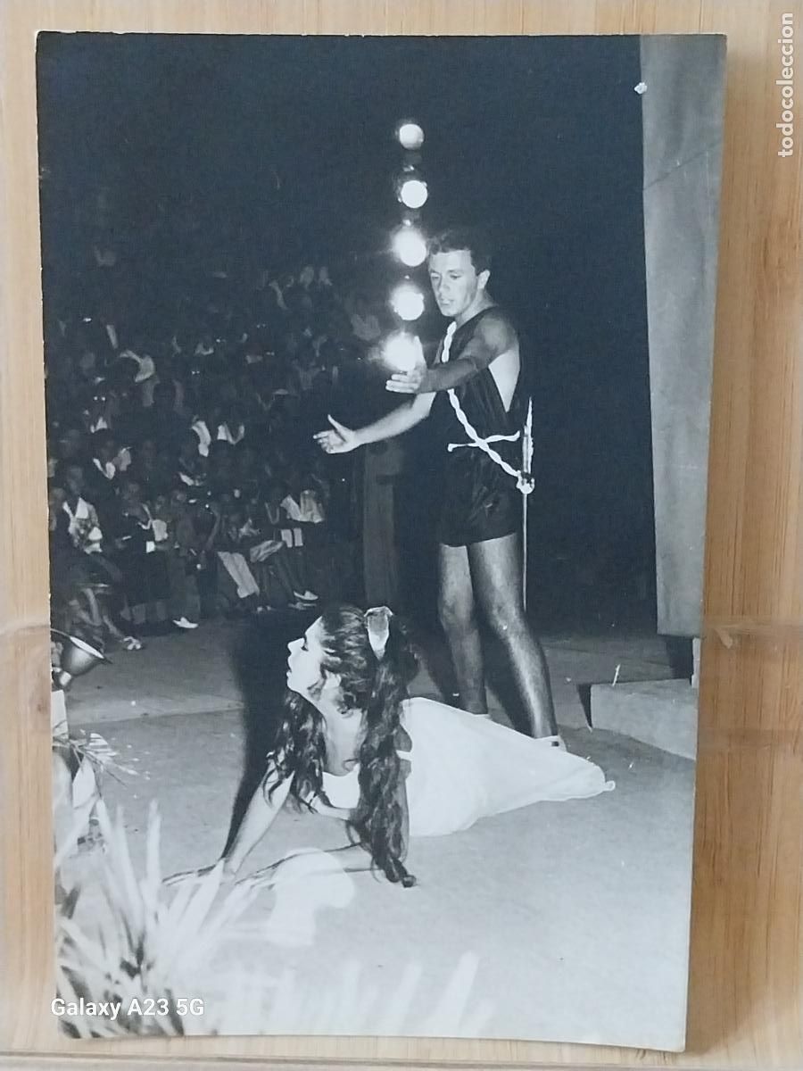 Cinema: REPRESENTACION TEATRO ESCENA ROMANA ACTORES ACTOR FOTO PARTICULAR 14X9CMS NOCTURNA