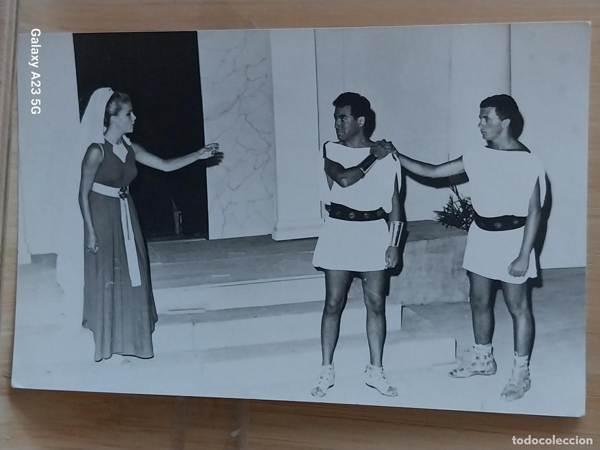 Cinema: REPRESENTACION TEATRO ESCENA ROMANA ACTORES ACTOR FOTO PARTICULAR 14X9CMS ***