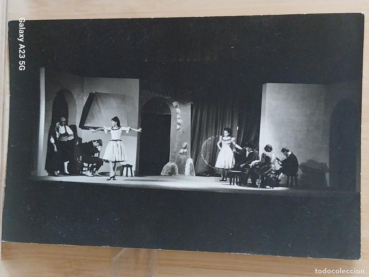 Cine: REPRESENTACION TEATRO COSTUMBRISTA ACTORES ACTOR FOTO PARTICULAR 14X9CMS ***