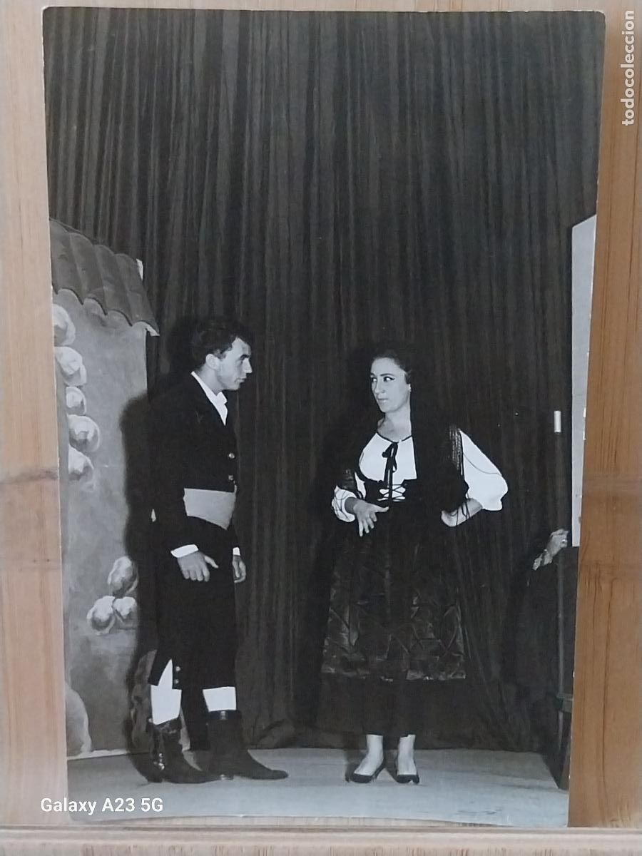 Cine: REPRESENTACION TEATRO GOLLESCA ACTORES ACTOR FOTO PARTICULAR 14X9CMS ***