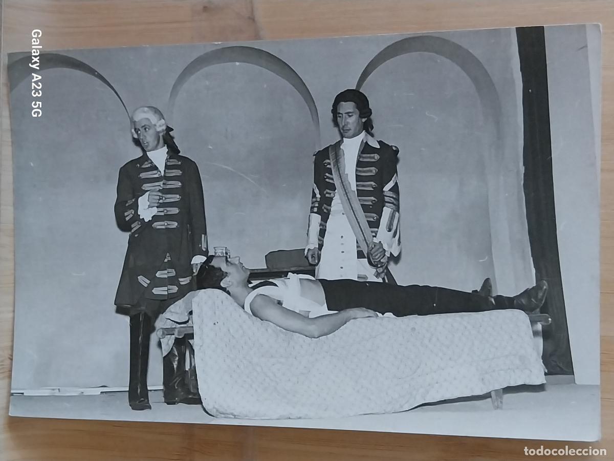 Cine: REPRESENTACION TEATRO NAPOLEONICO HERIDO ACTORES ACTOR FOTO PARTICULAR 14X9CMS ***