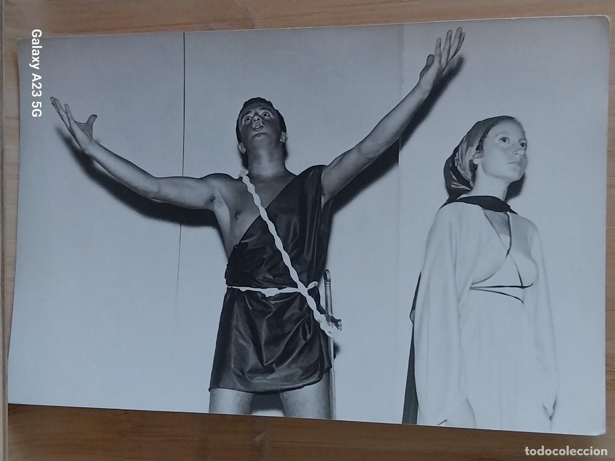 Cine: REPRESENTACION TEATRO ROMANO RUEGO ACTORES ACTOR FOTO PARTICULAR 14X9CMS ***