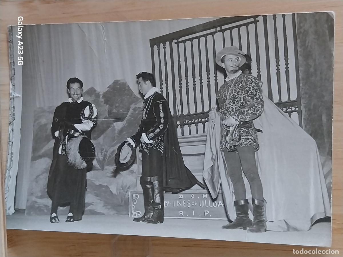 Cine: REPRESENTACION TEATRO SIGLO ORO ESPADACHINES ACTORES ACTOR FOTO PARTICULAR 14X9CMS ***