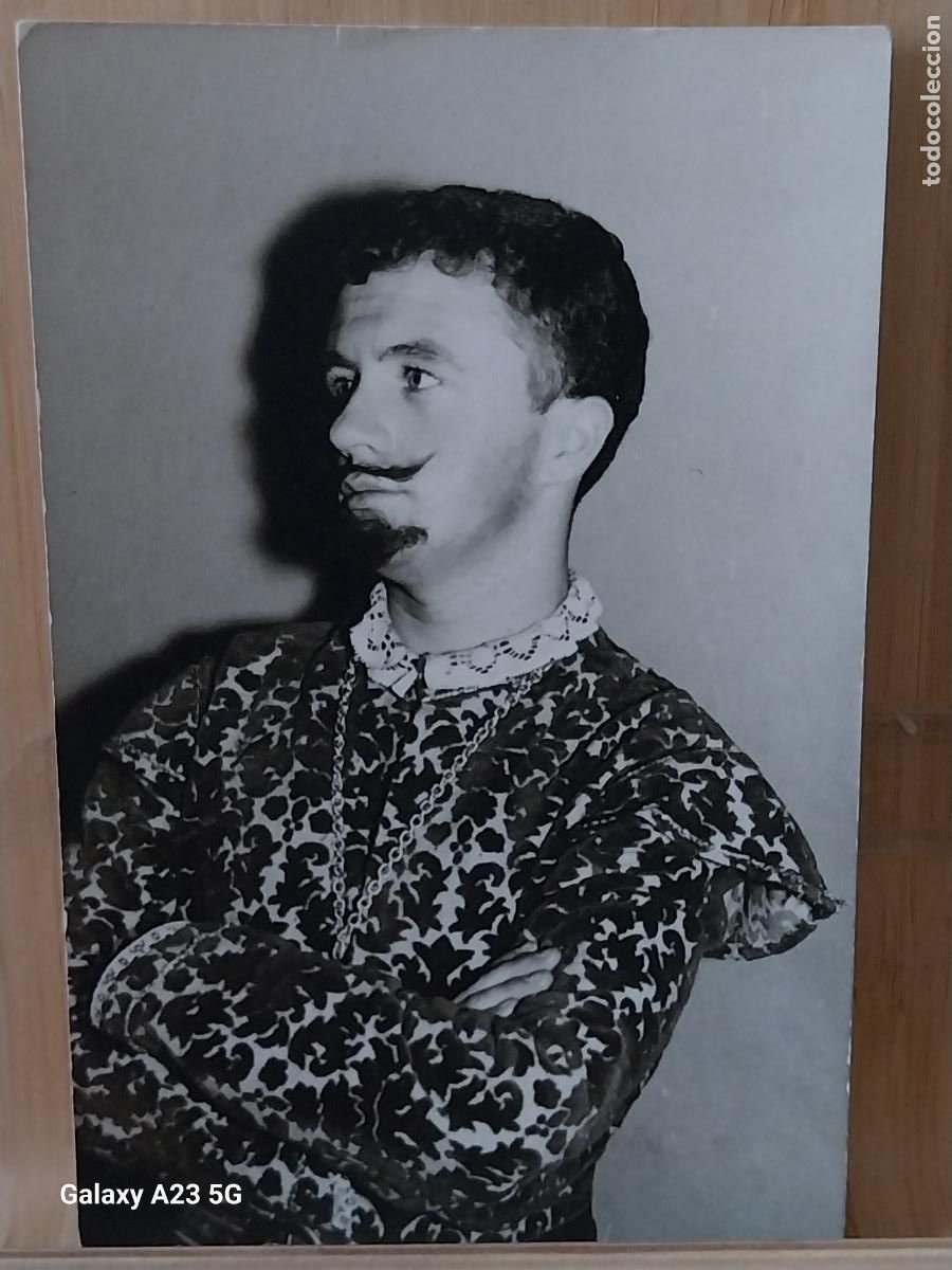 Cine: REPRESENTACION TEATRO SIGLO ORO ESPADACHIN ACTORES ACTOR FOTO PARTICULAR 14X9CMS ***