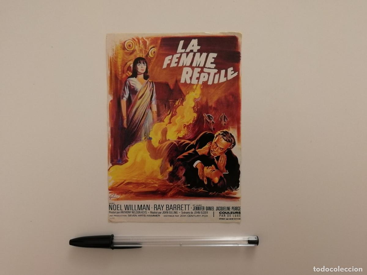 Cine: TARJETA ACARTONADA -10*15- EL REPTIL - TERROR HAMMER