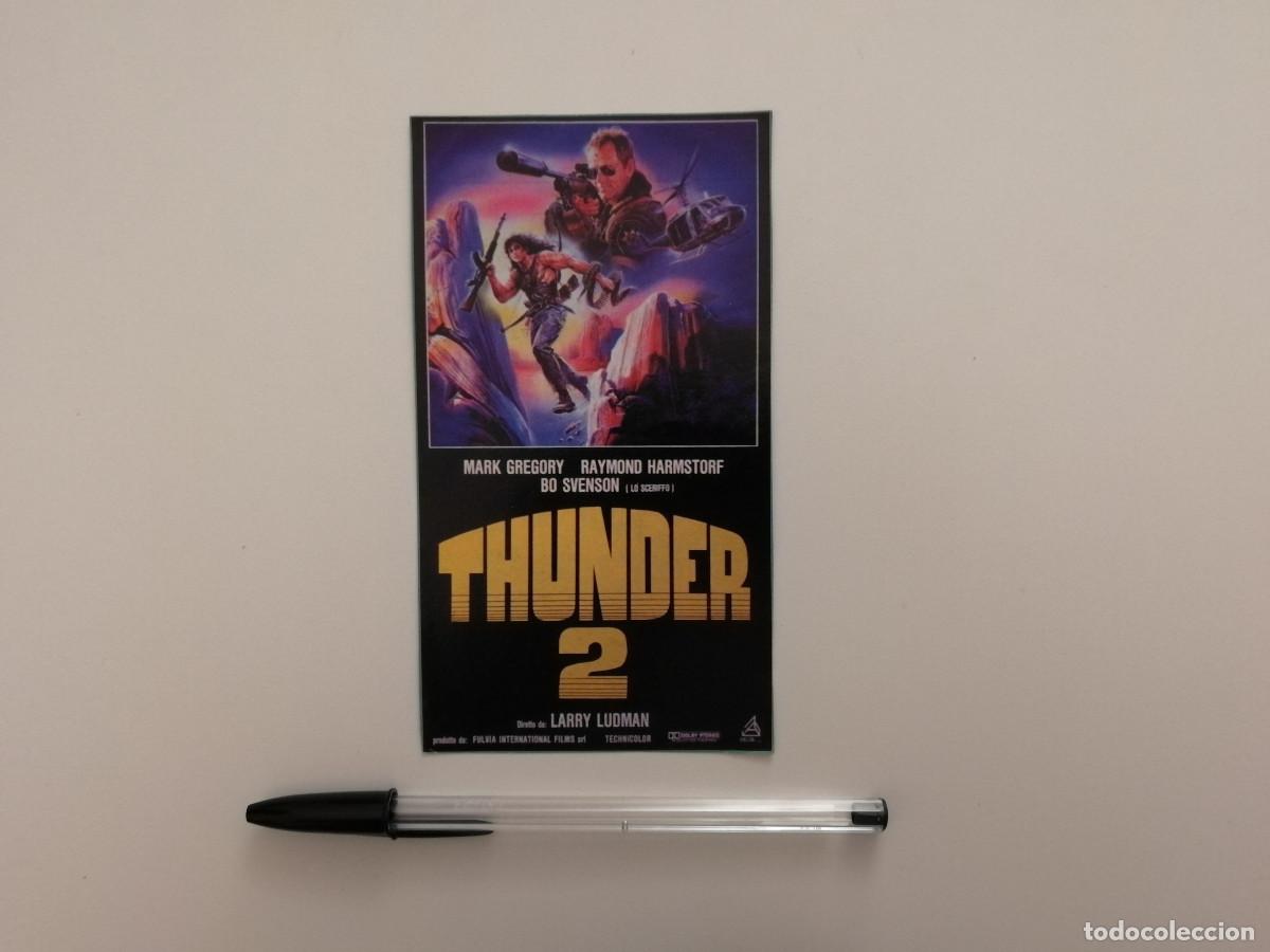 Cine: TARJETA ACARTONADA - THUNDER 2 - MARK GREGORY - Thunder, polic&iacute;a sin ley