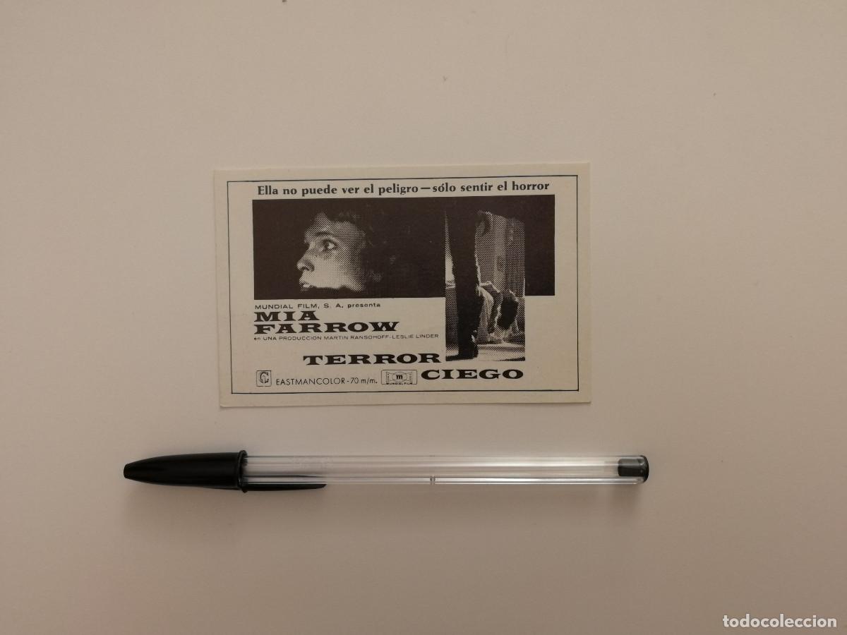 Cine: IMPRESO ORIGINAL - TERROR CIEGO - TERROR - MIA FARROW