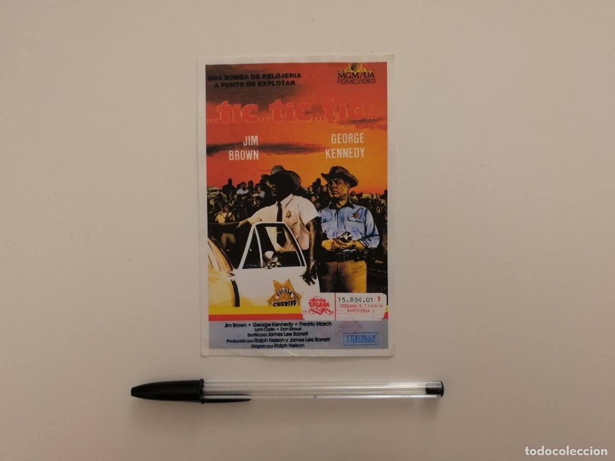 Cine: IMPRESO PAPEL -9*13- TIC TIC TIC - JIM BROWN - GEORGE KENNEDY