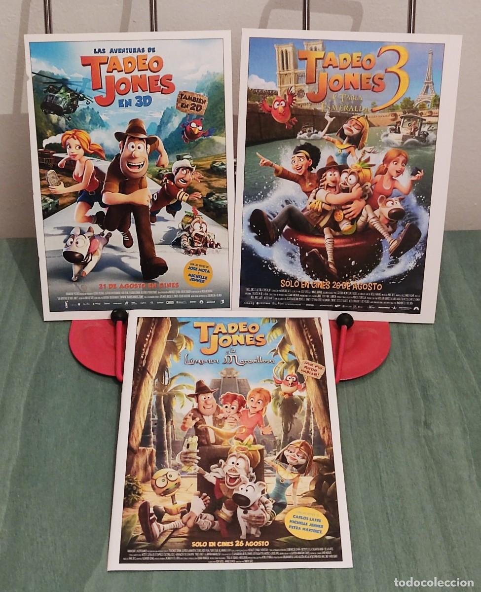 Cinema: Las aventuras de Tadeo Jones, La tabla esmeralda y la lampara maravillosa . 3 Fichas revista Accion