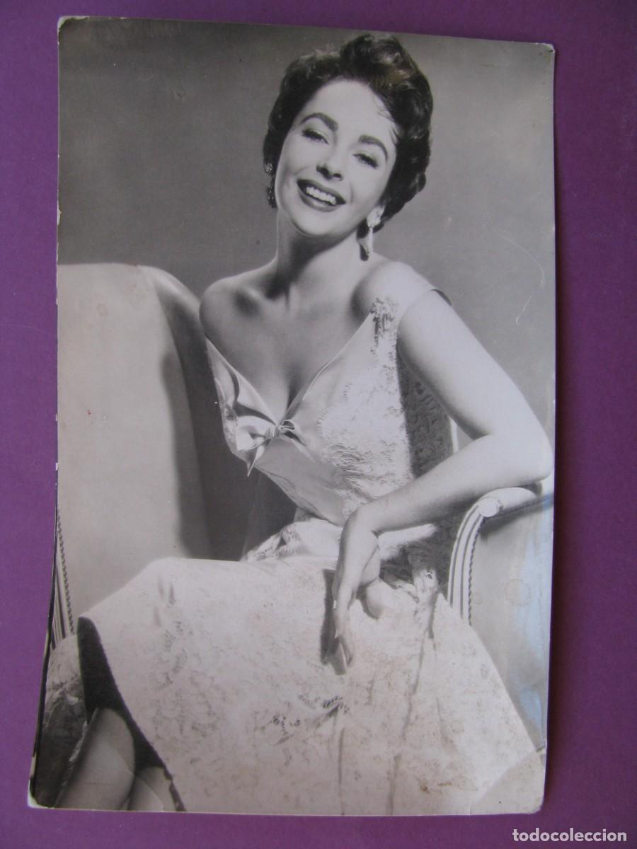 Cine: POSTAL FOTOGRAFICA DE LA ACTRIZ ELIZABETH TAYLOR. 2980