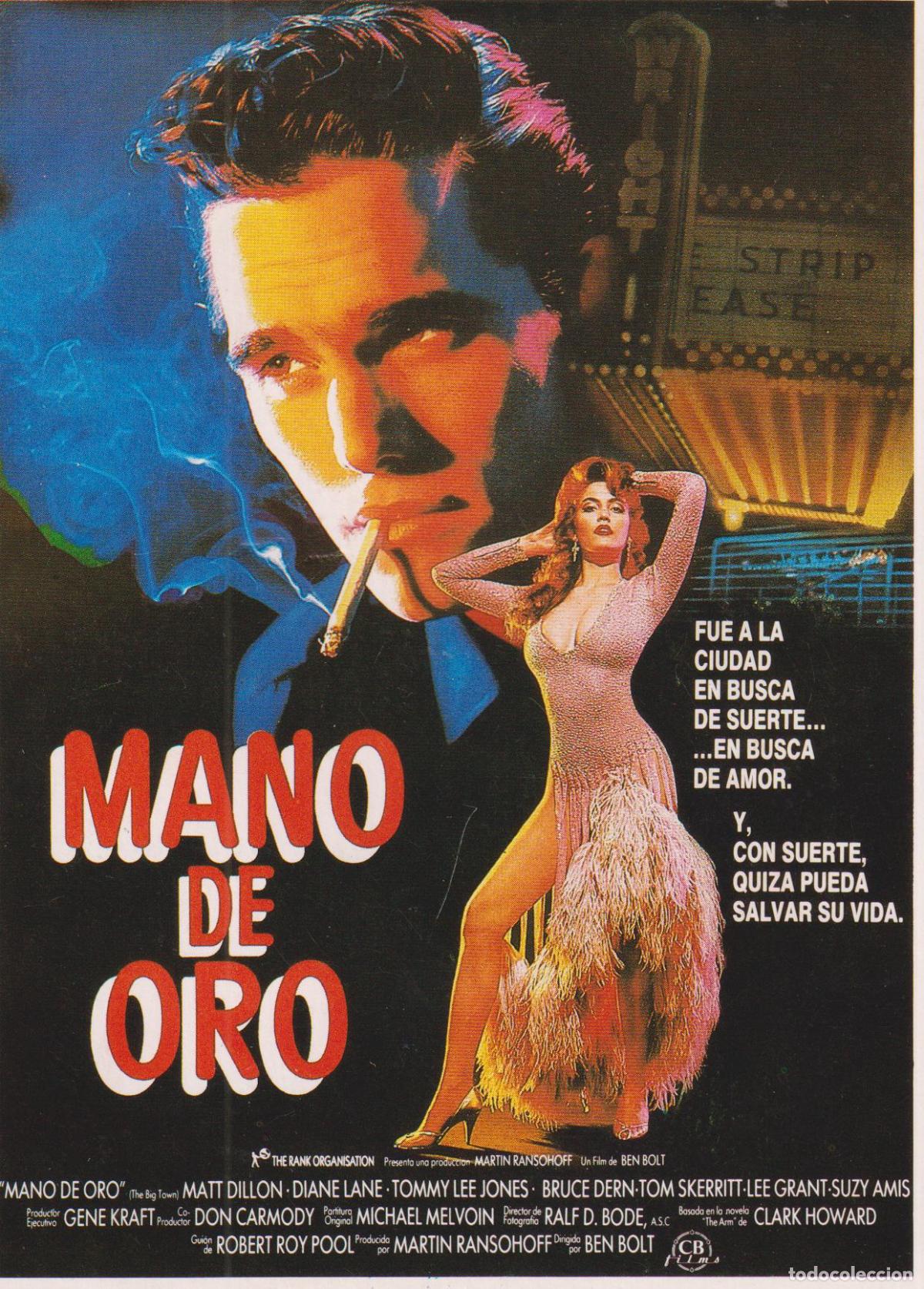 Cine: POSTAL MANO DE ORO &ndash; DIRECTOR: BENT BOLT &ndash; ACTORES: MATT DILLON, DIANE LANE &ndash; S/C