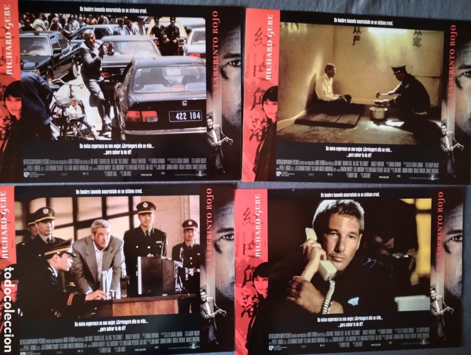 Cine: 12 FOTOCROMOS - EL LABERINTO ROJO - RICHARD GERE