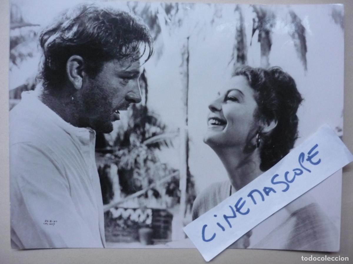 Cine: ava gardner - foto original b/n - richard burton - la noche de la iguana The Night of the Iguana