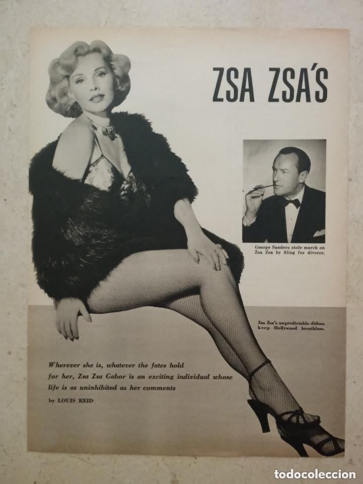 Cine: ANTIGUO ANUNCIO ENCARTONADO -A4- ZSA ZSA GABOR