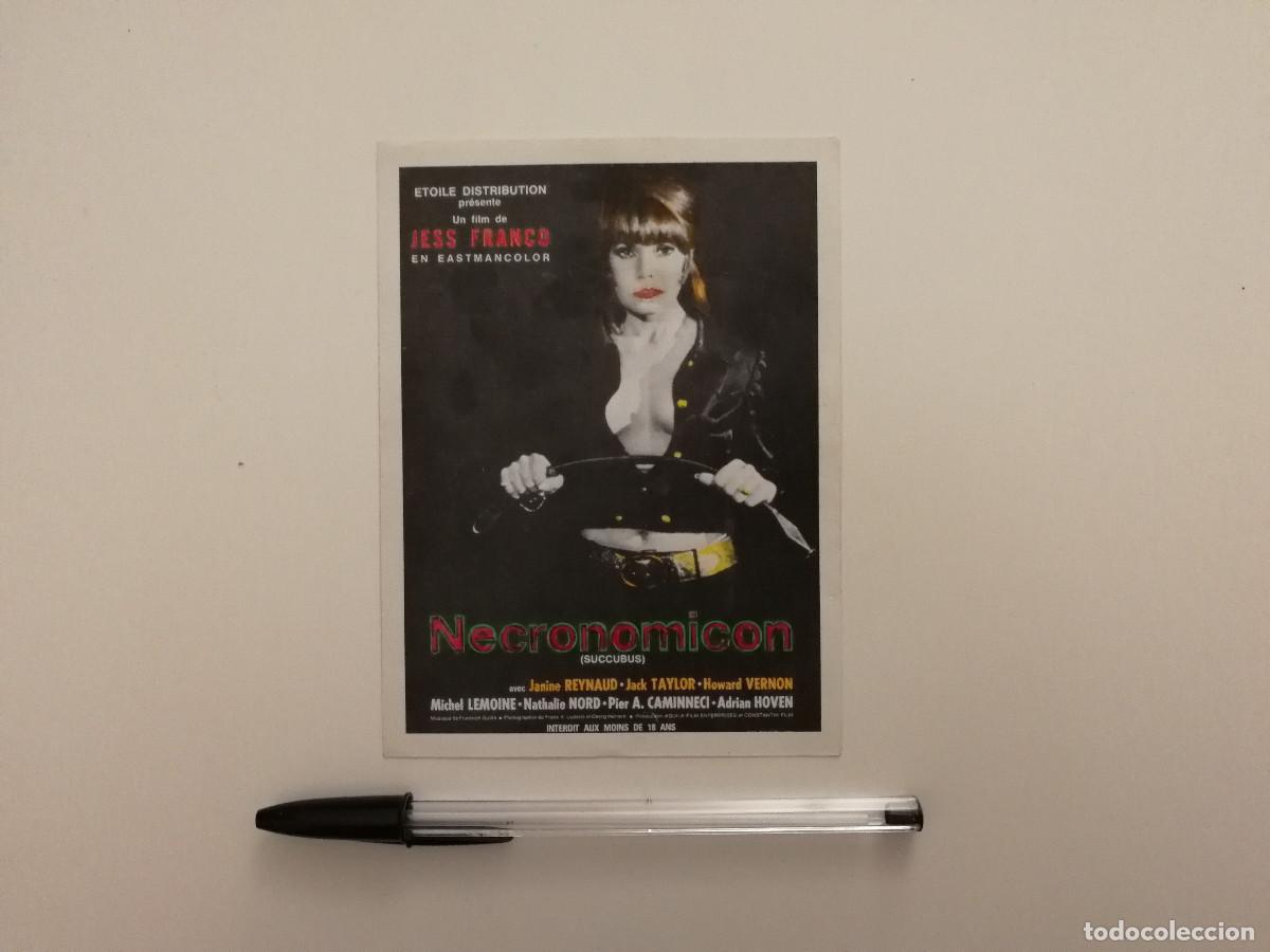 Cine: TARJETA ACARTONADA -10*15- Necronomicon Succubus - TERROR - JESUS FRANCO - Janine Reynaud