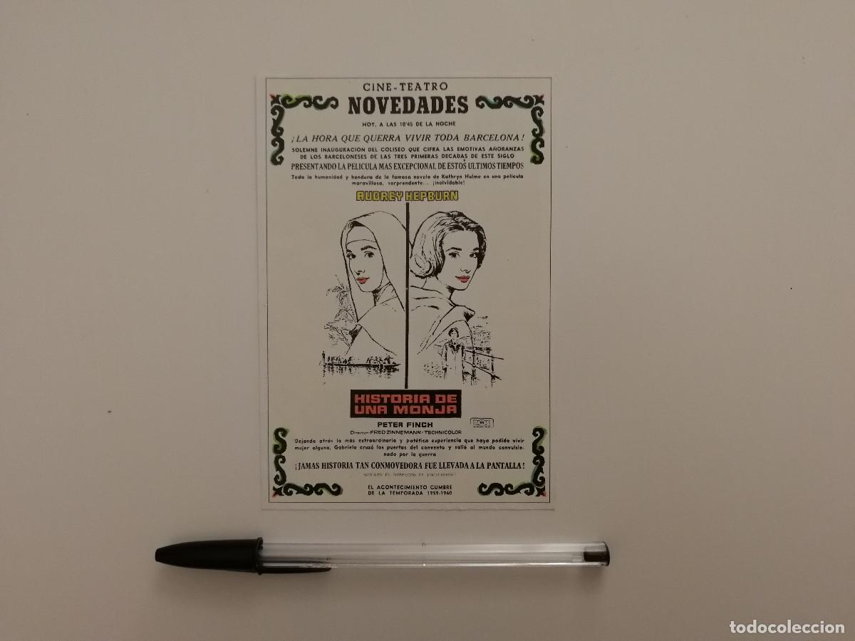 Cine: TARJETA ACARTONADA -10*15- HISTORIA DE UNA MONJA - AUDREY HEPBURN